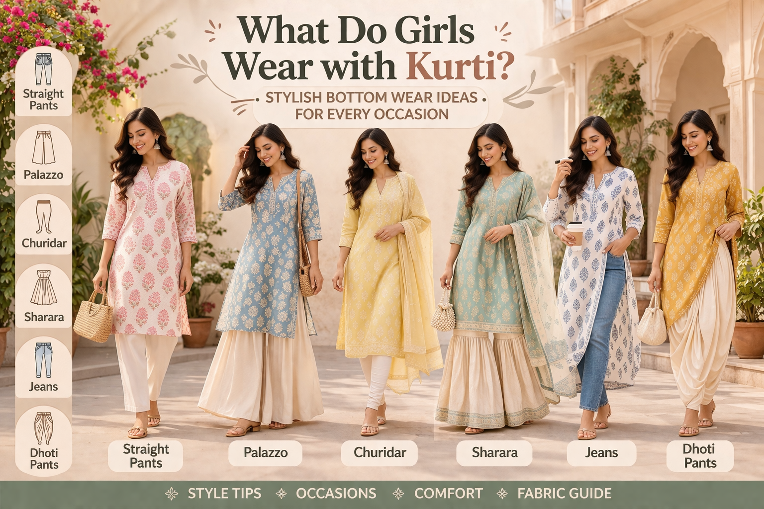 What Do Girls Wear with Kurti? Stylish Bottom Wear Ideas for Every Occasion