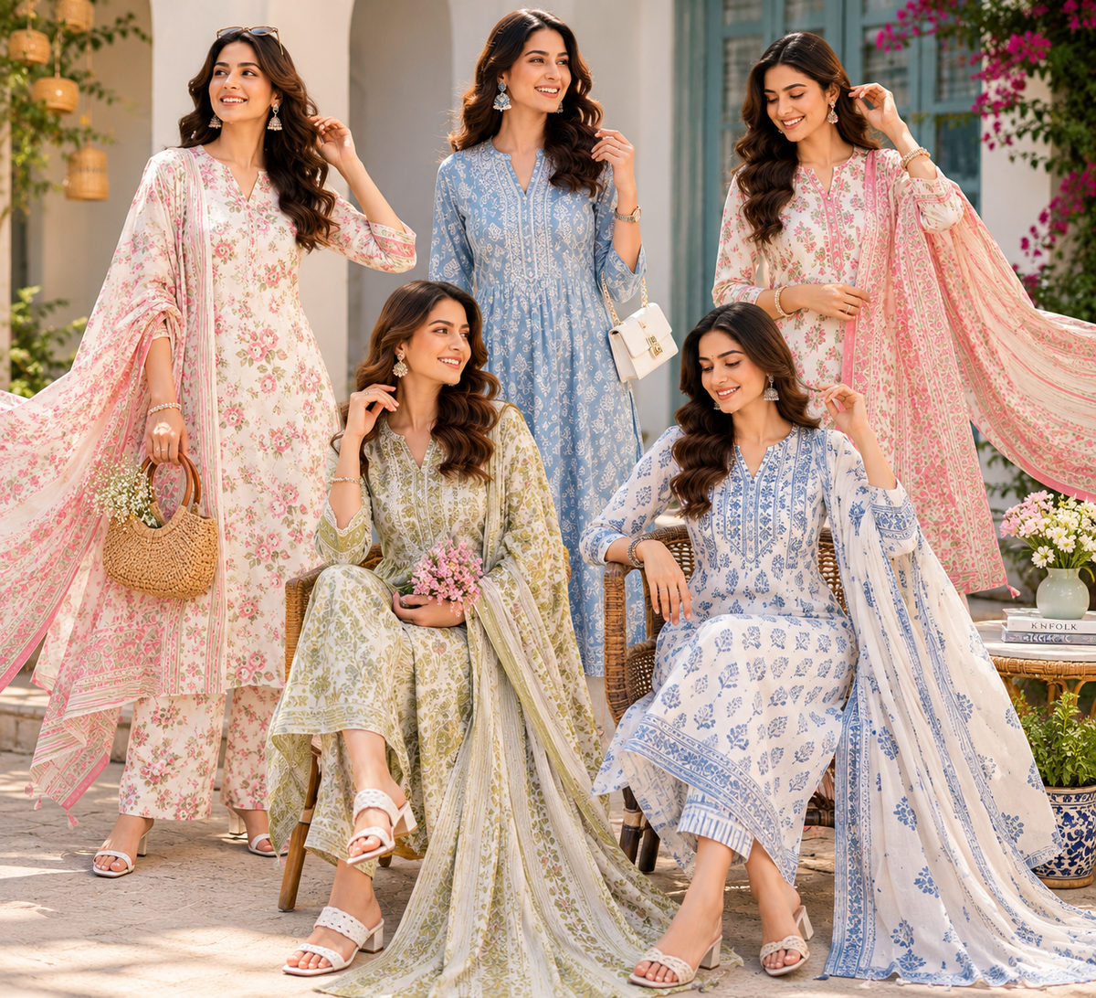 10 Cotton Kurti Sets Every Woman Needs in Her Wardrobe