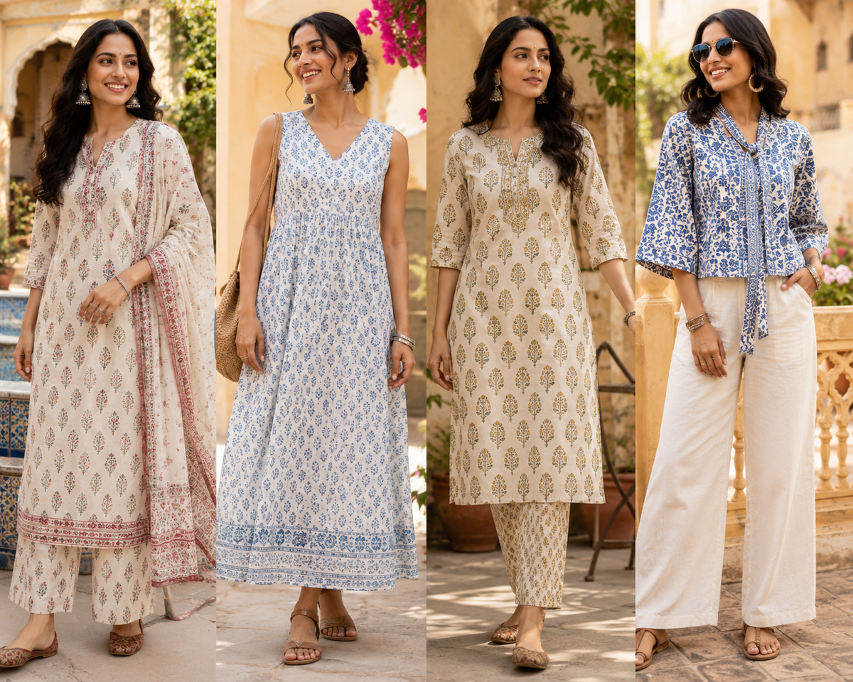 Why Block Print Cotton Clothing Never Goes Out of Style