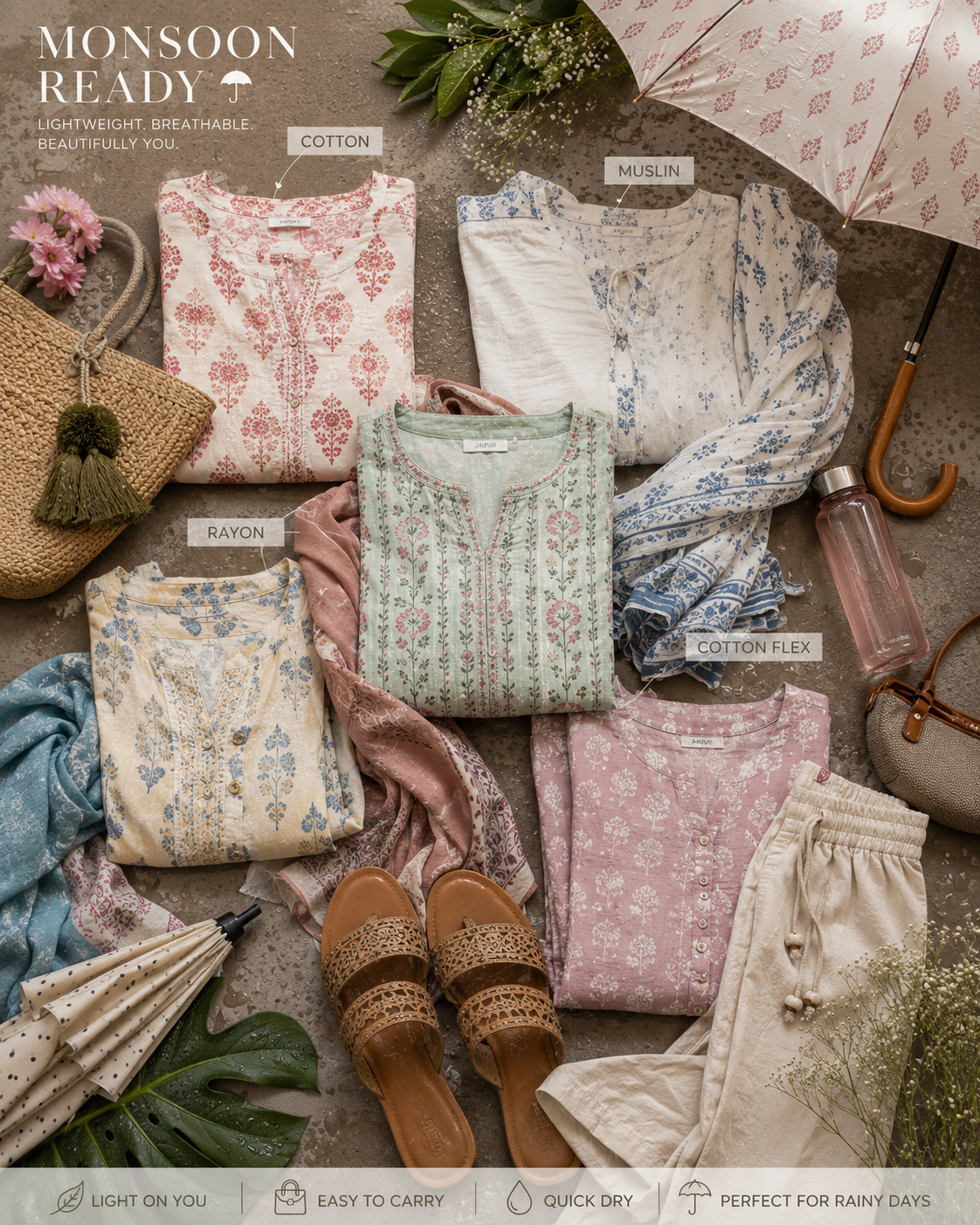Monsoon Fashion Guide: What Fabrics and Styles Work Best?