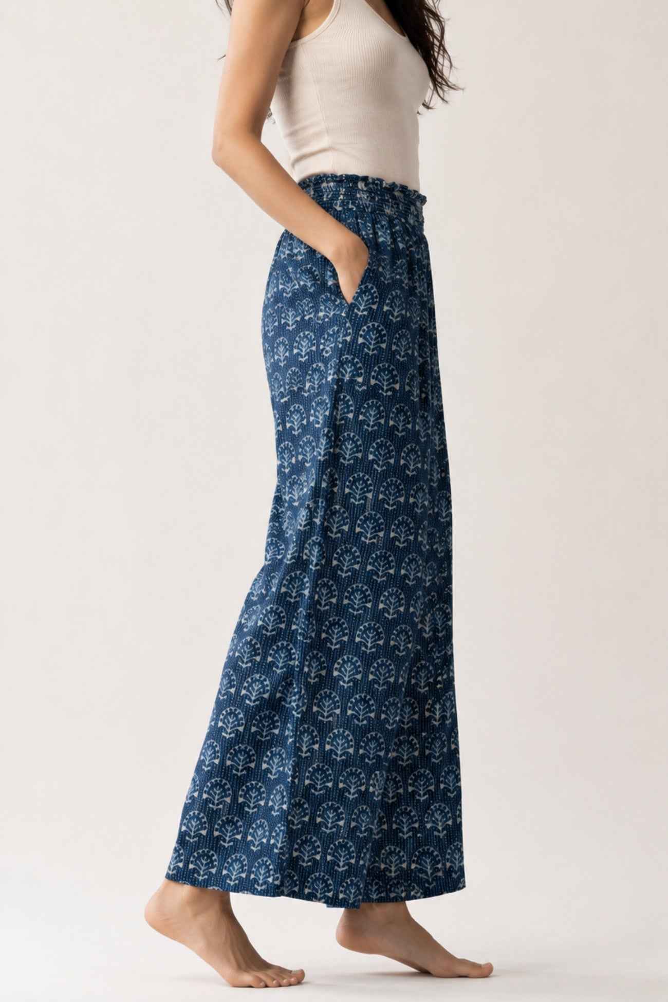 Printed Cotton Pants