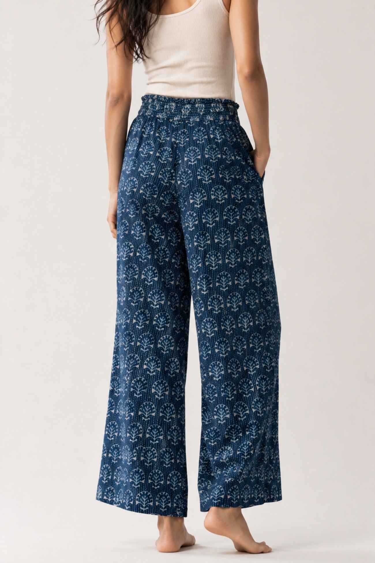 Printed Cotton Pants