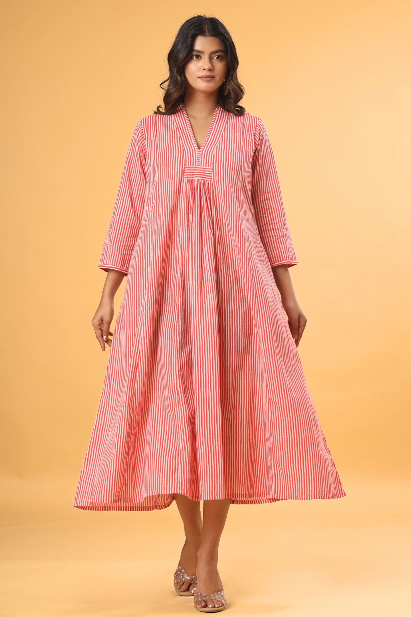 Zariya Striped Flared Kurti