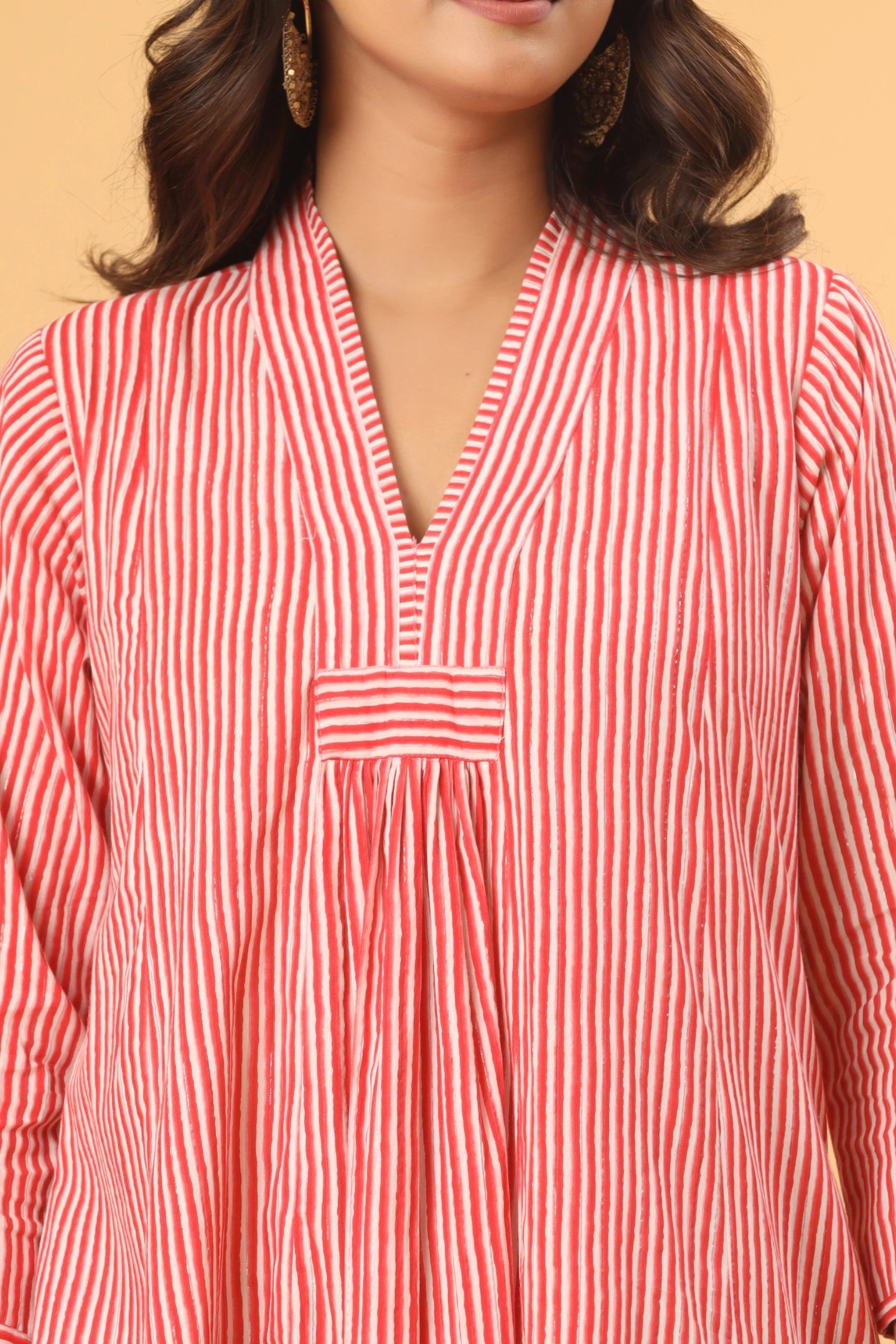 Zariya Striped Flared Kurti