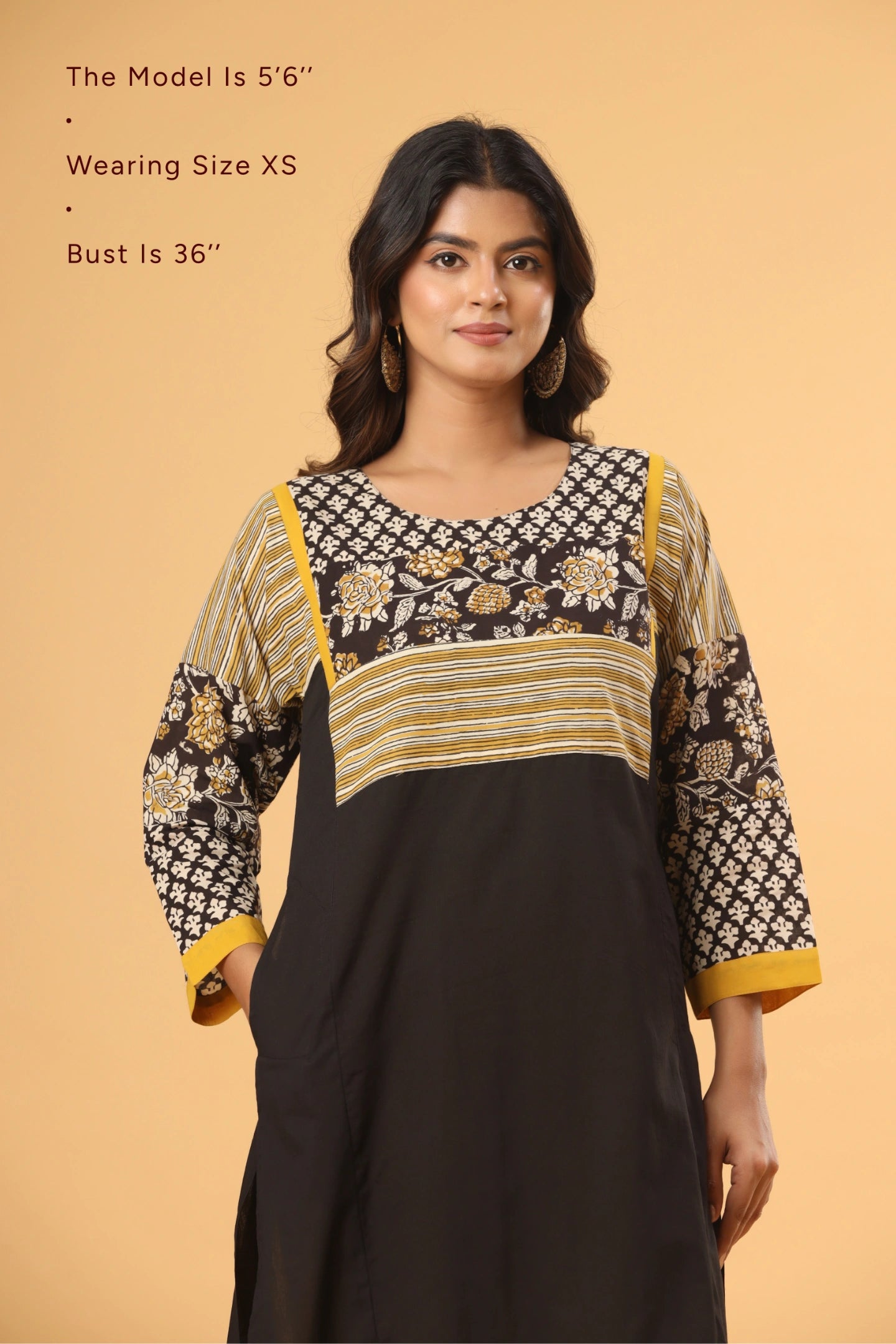 Meher Panelled Printed Kurta (Pants included)