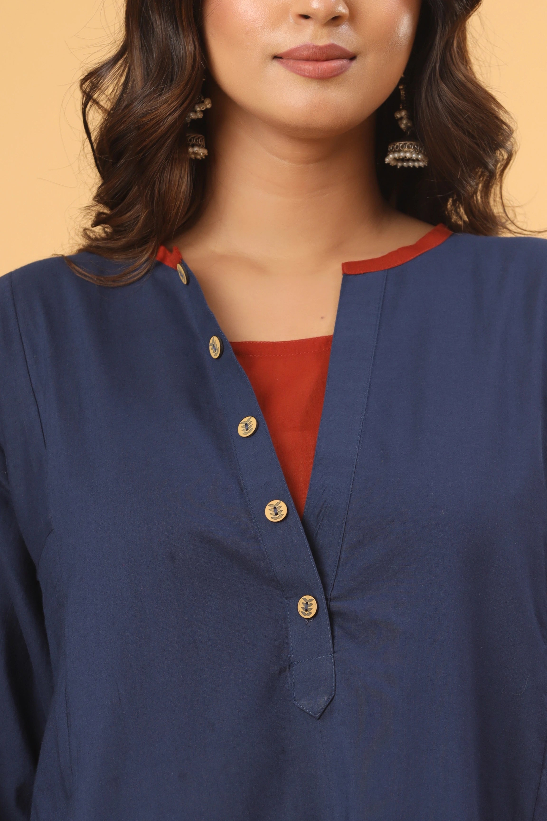 Neel A-line Kurta (Pants included)