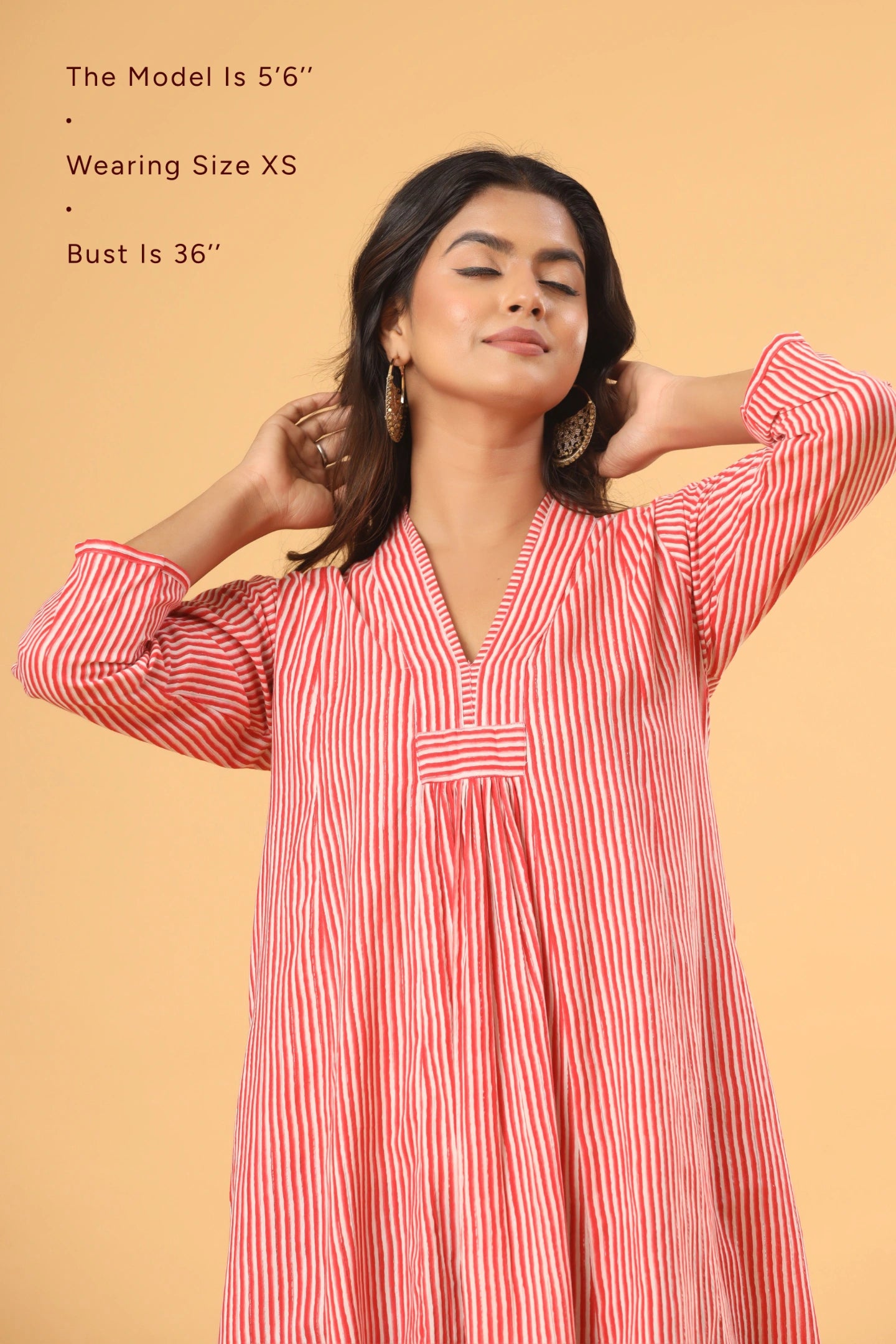 Zariya Striped Flared Kurti