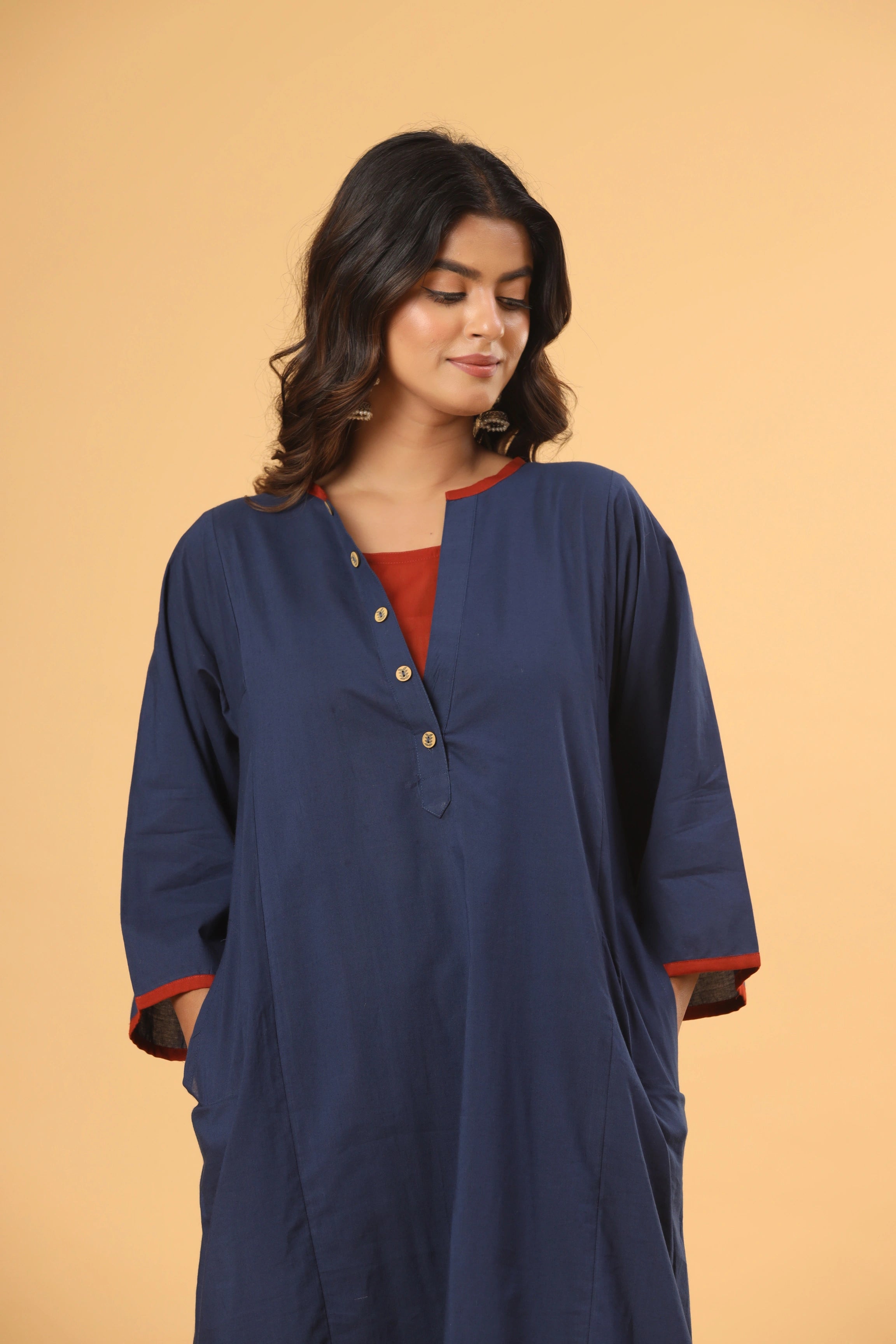 Neel A-line Kurta (Pants included)