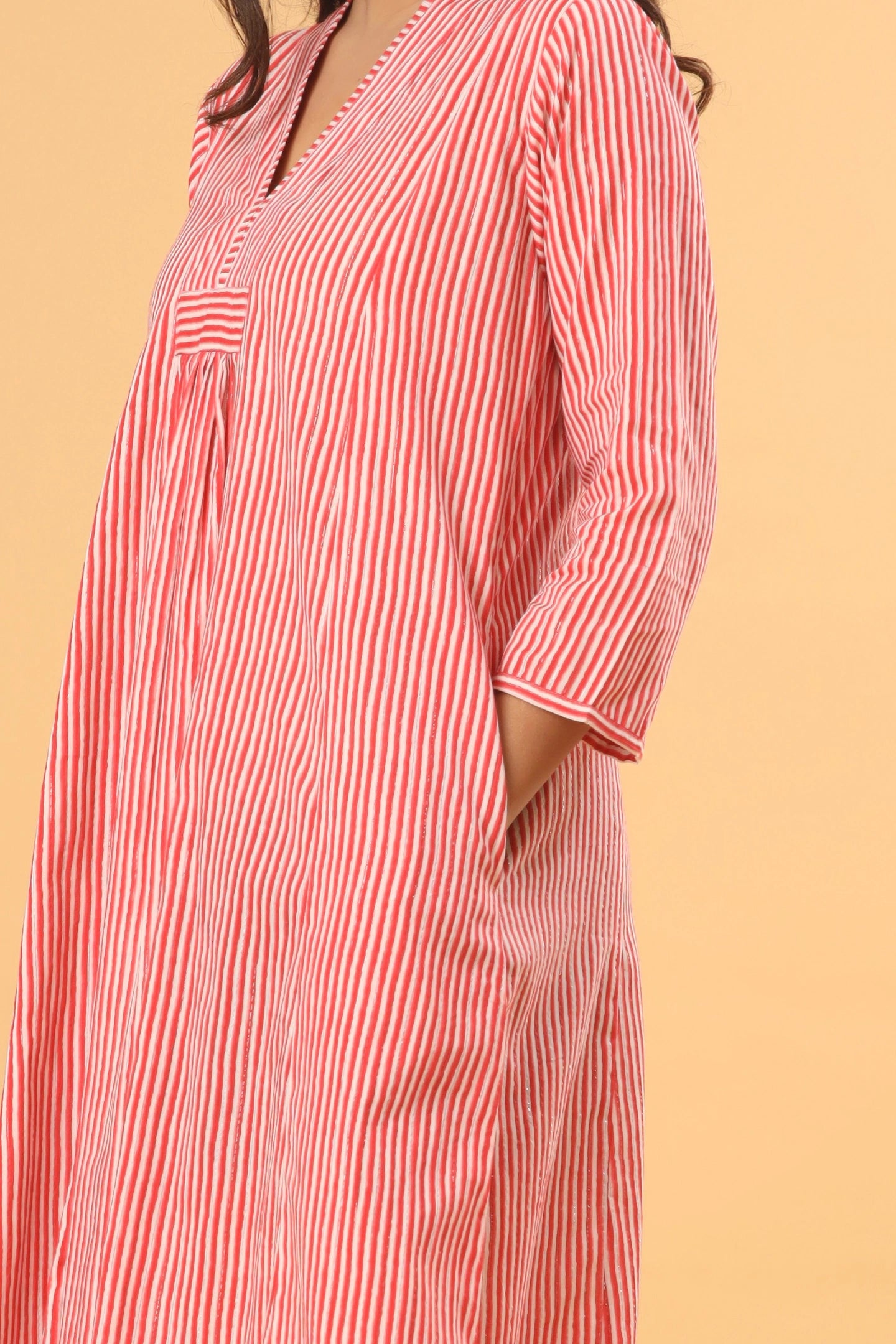 Zariya Striped Flared Kurti