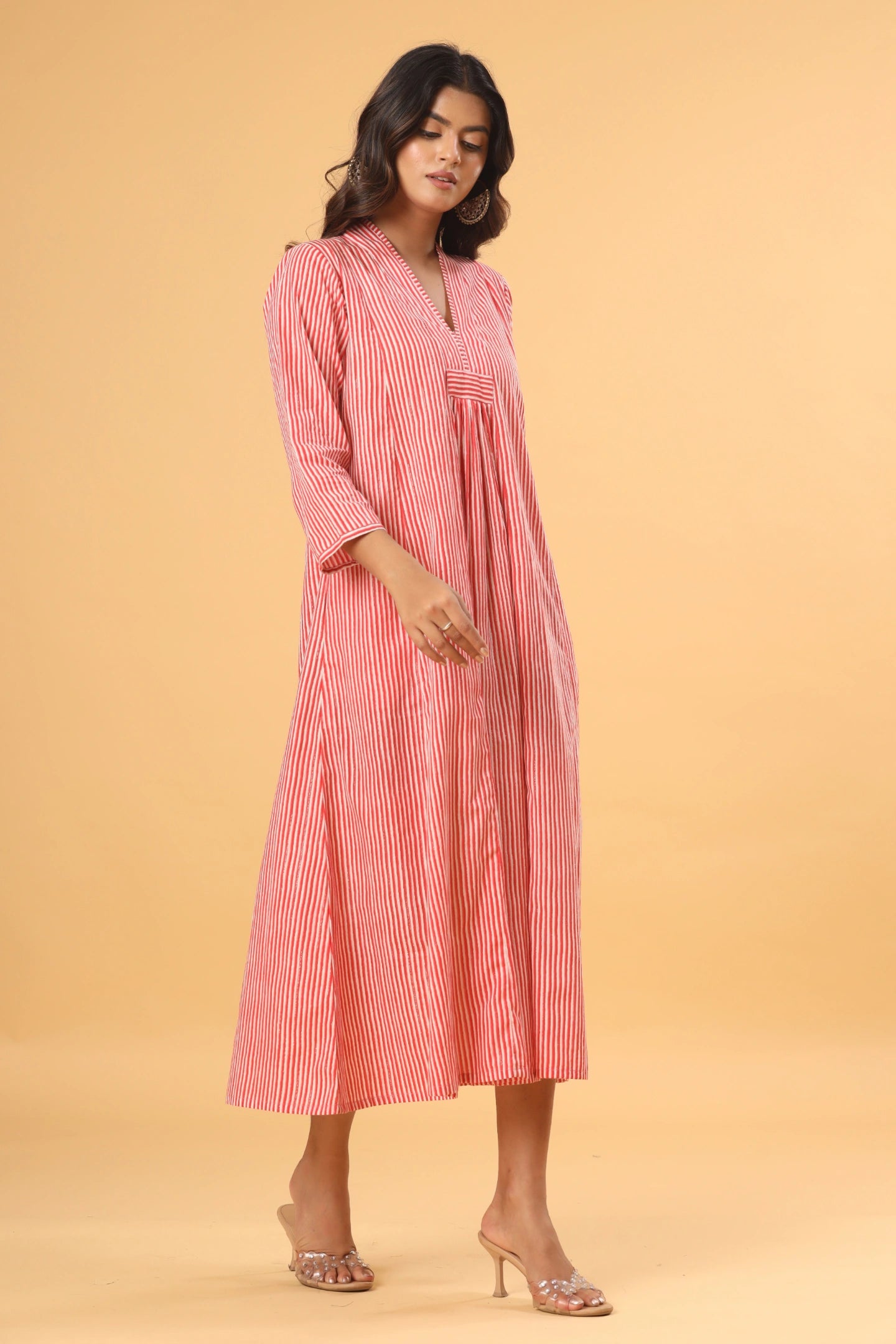 Zariya Striped Flared Kurti