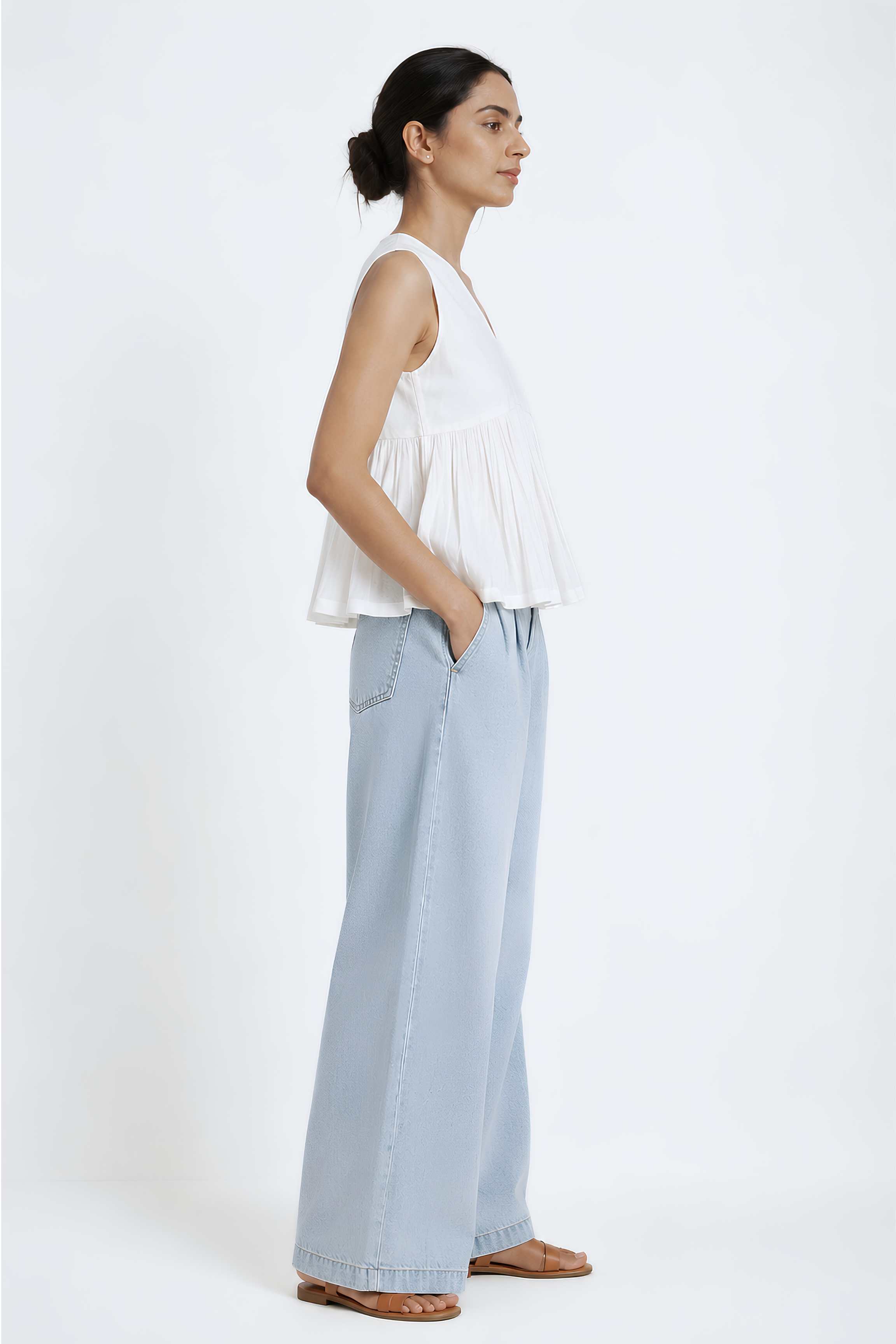 Gather Cotton Top