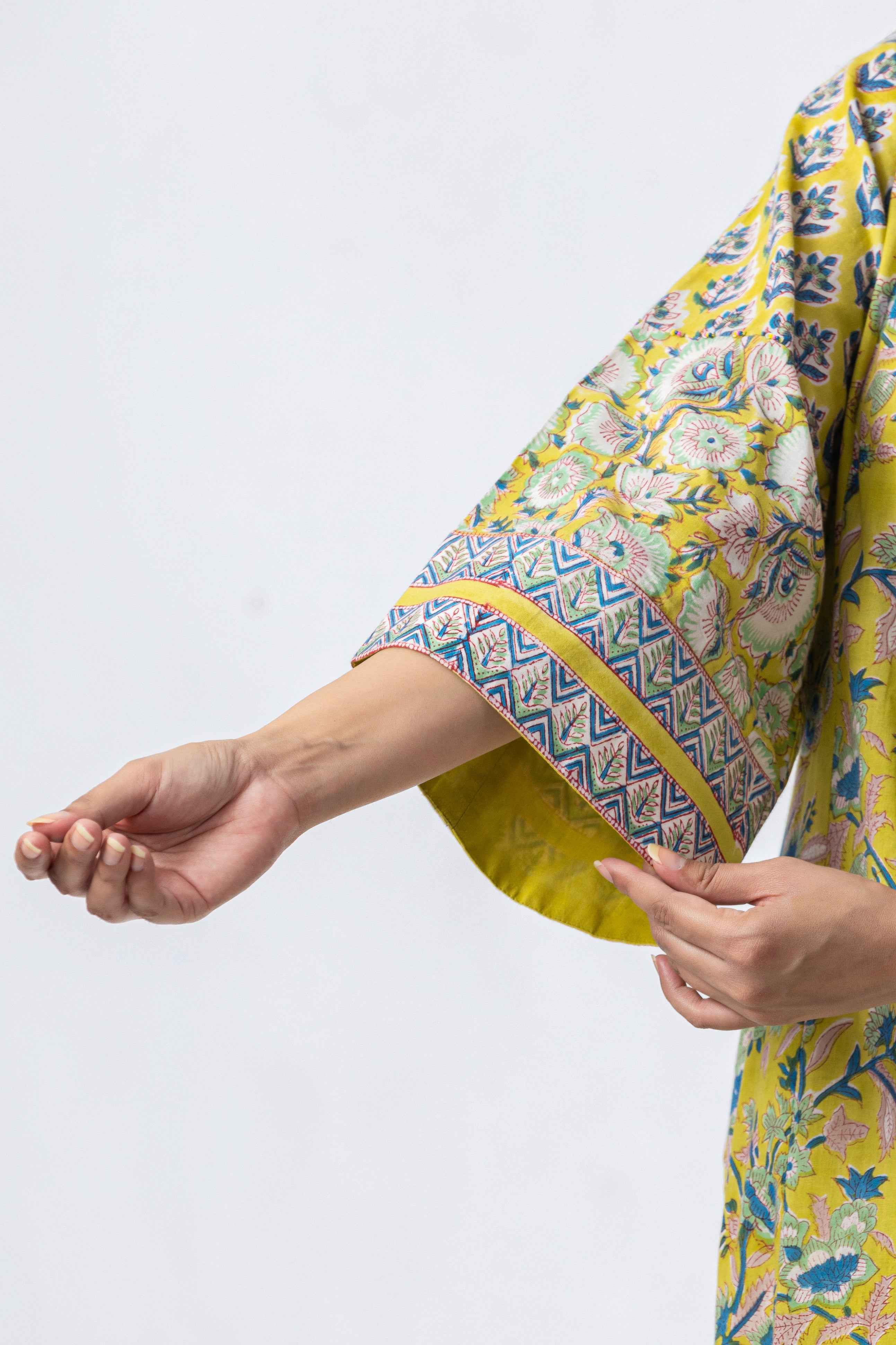 Meadow Bloom Hand Block Print Kurta Set (Copy)