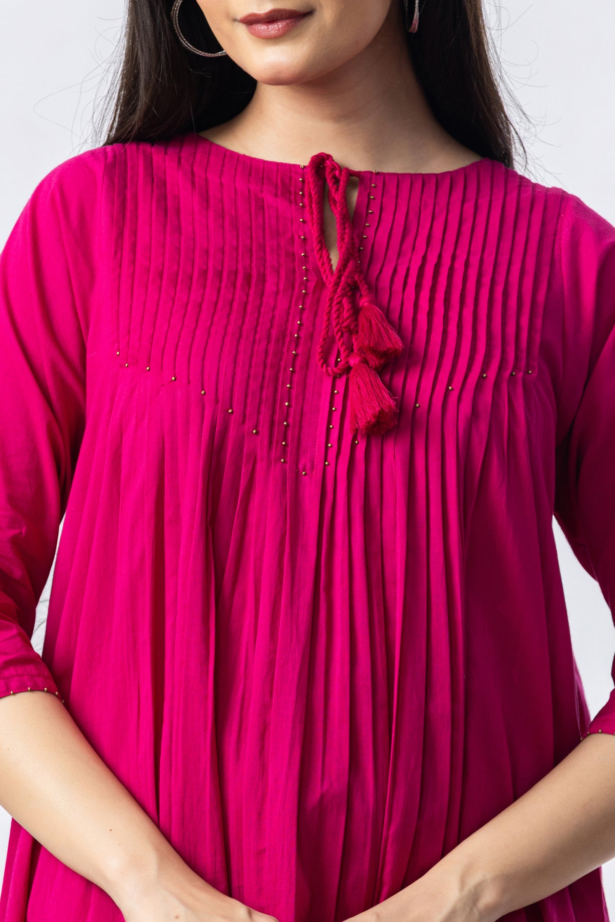 Fuchsia Pintuck Co-ord Set