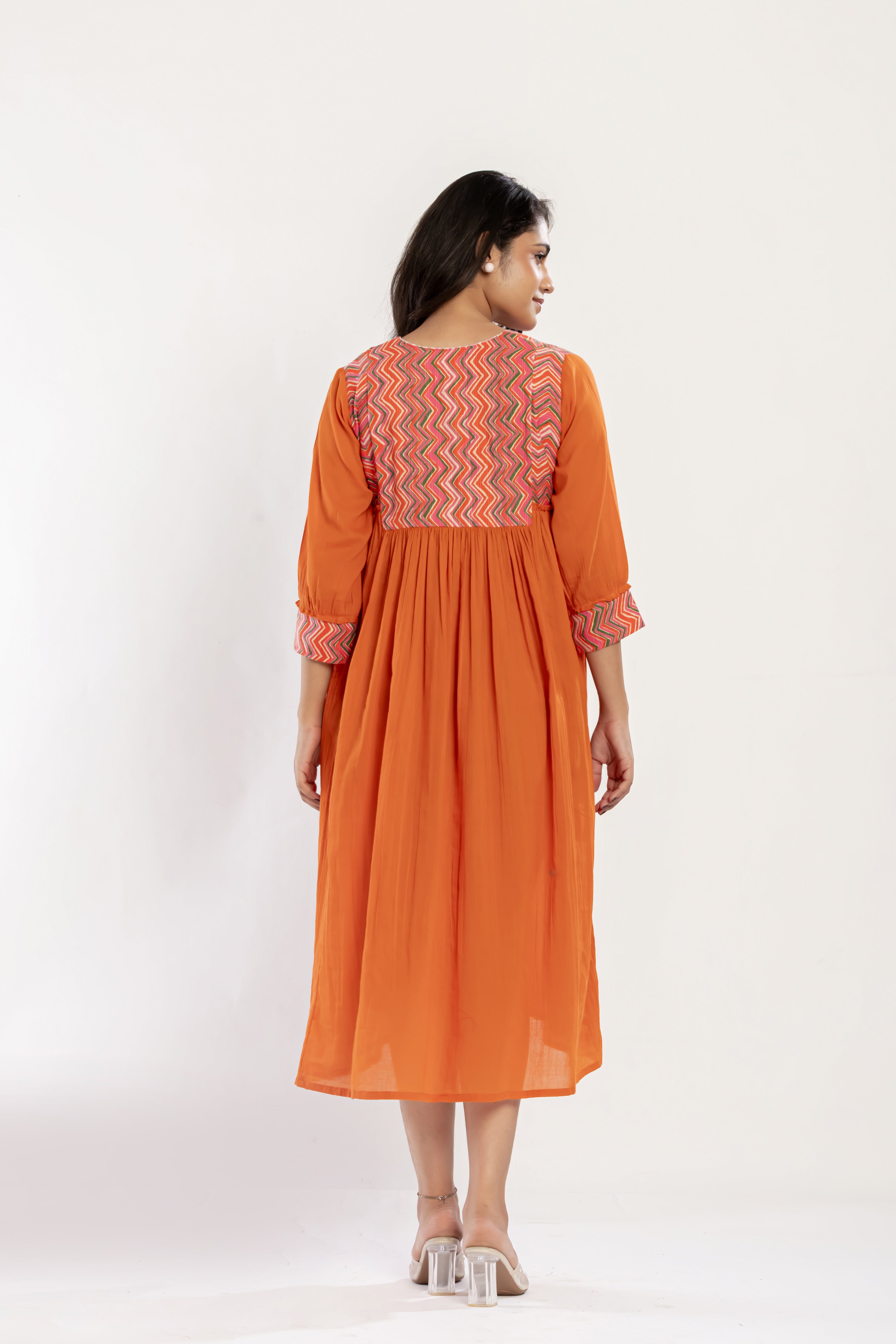Gather Cotton Dress