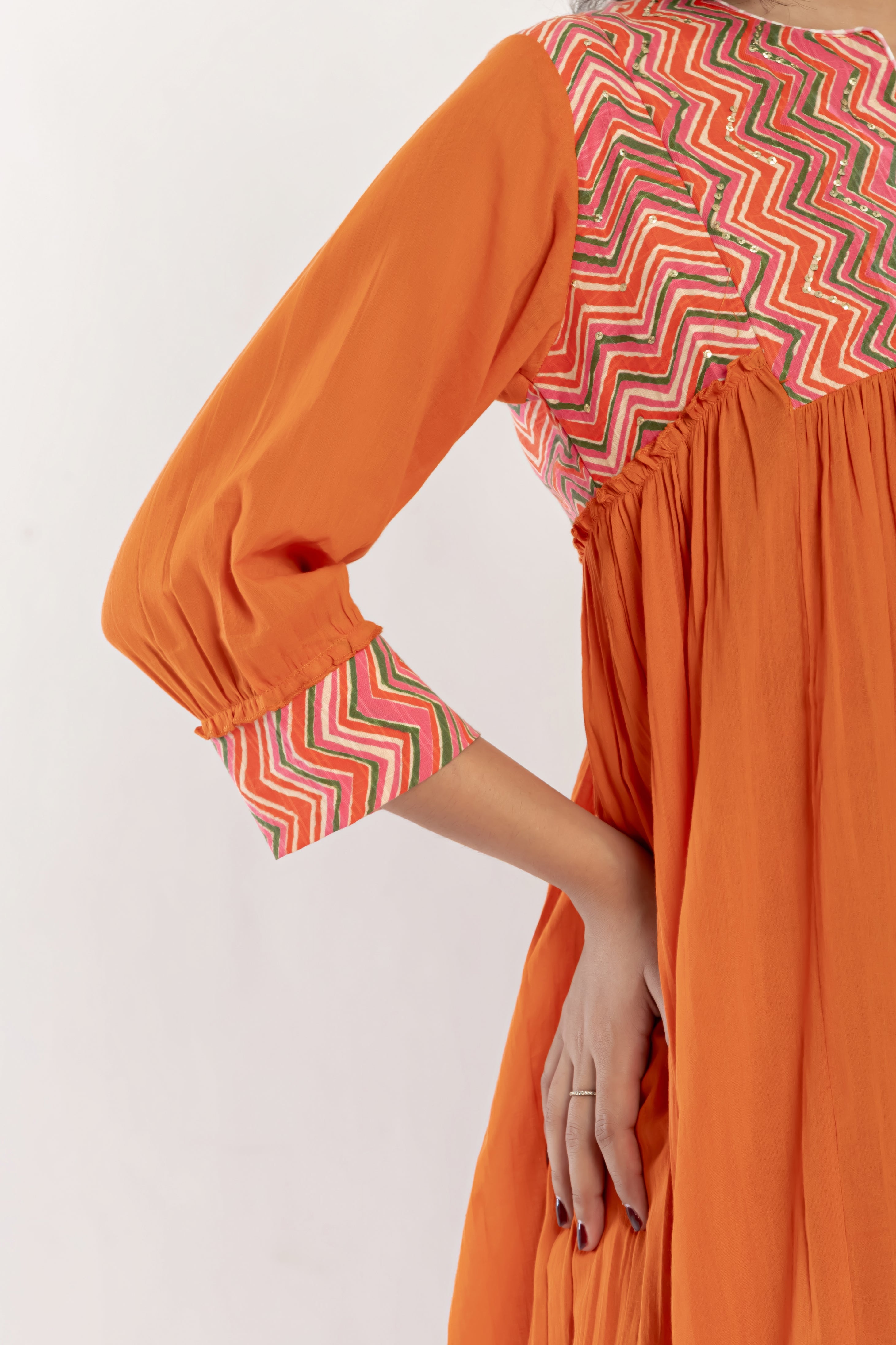 Gather Cotton Dress