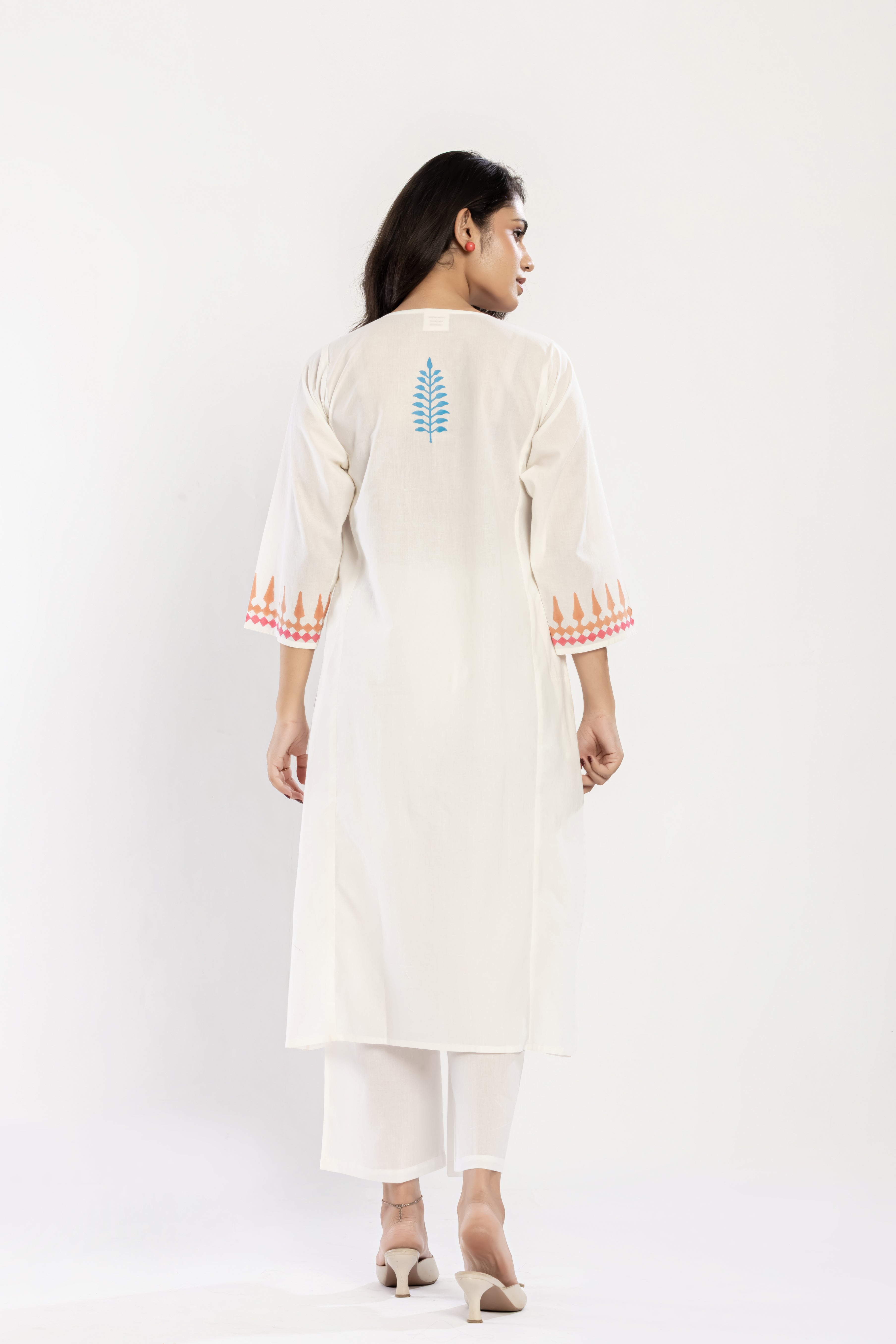 Placement Print Cotton Kurti