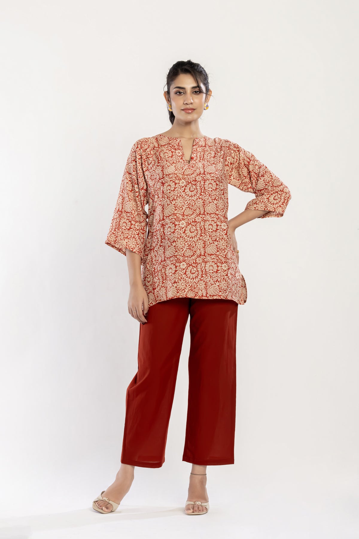 Printed Muslin Top