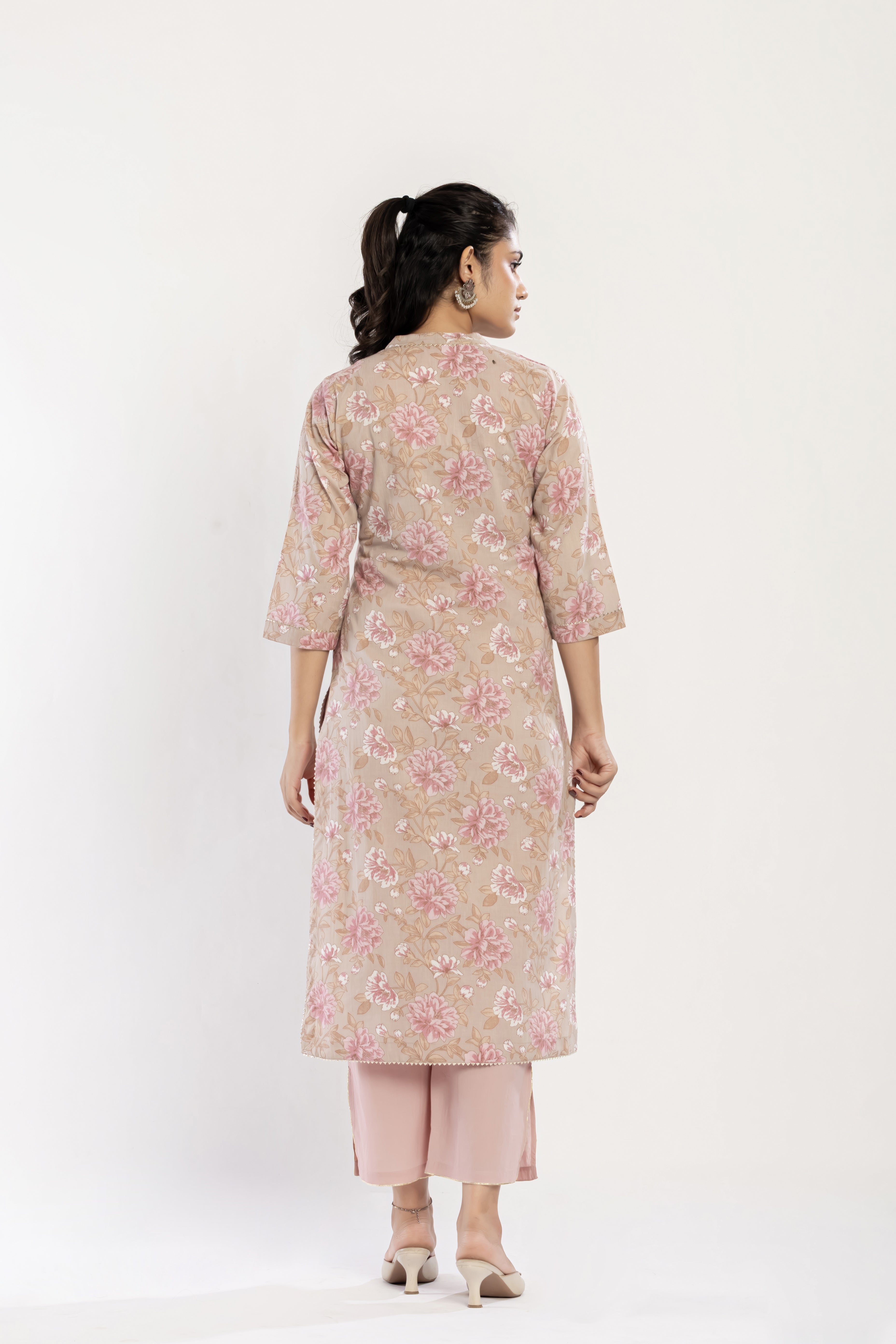 Gota Lace Cotton Kurti Set