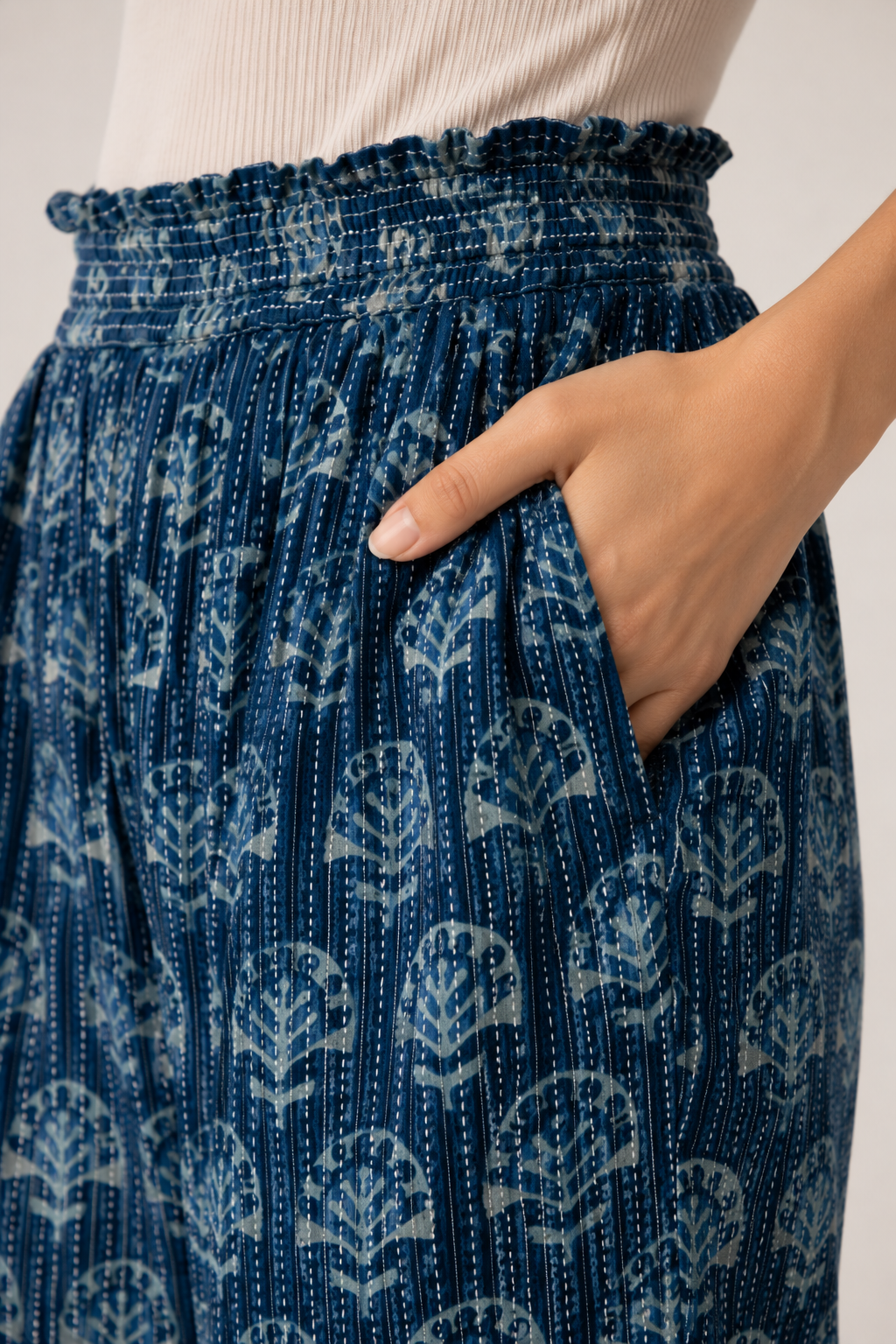 Printed Cotton Pants