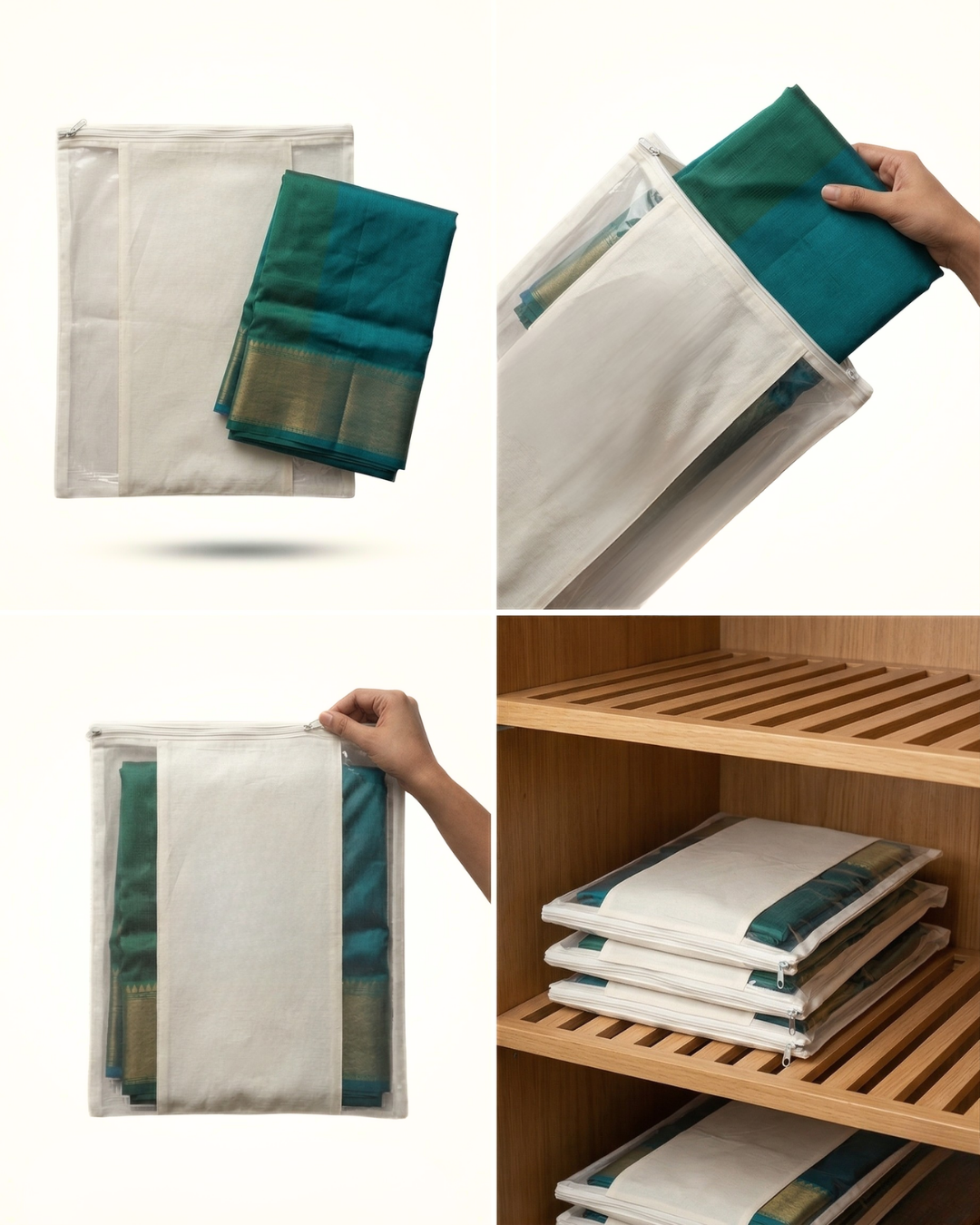saree cover stack