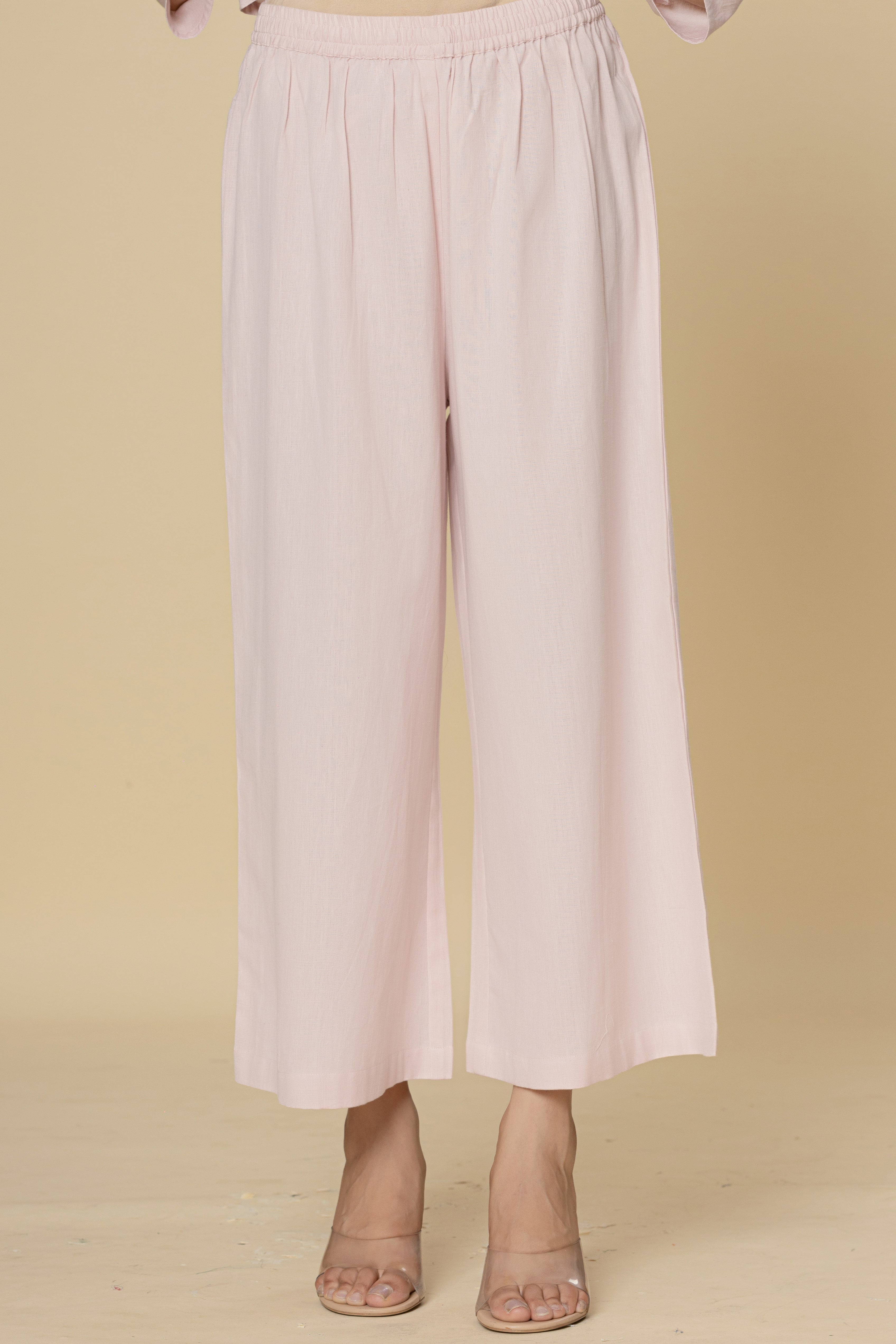 Blush Pink Elasticated Lounge Pants