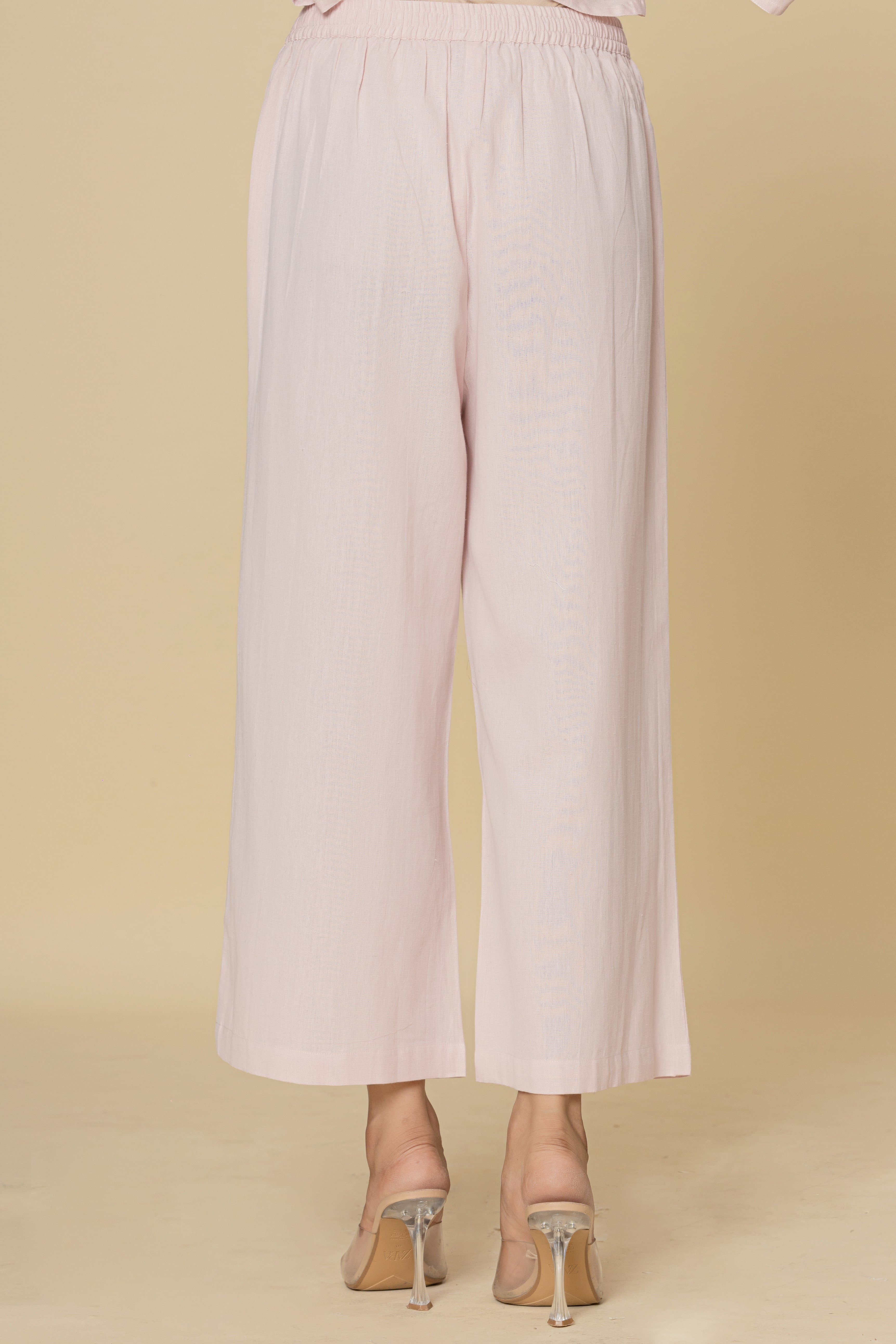 Blush Pink Elasticated Lounge Pants