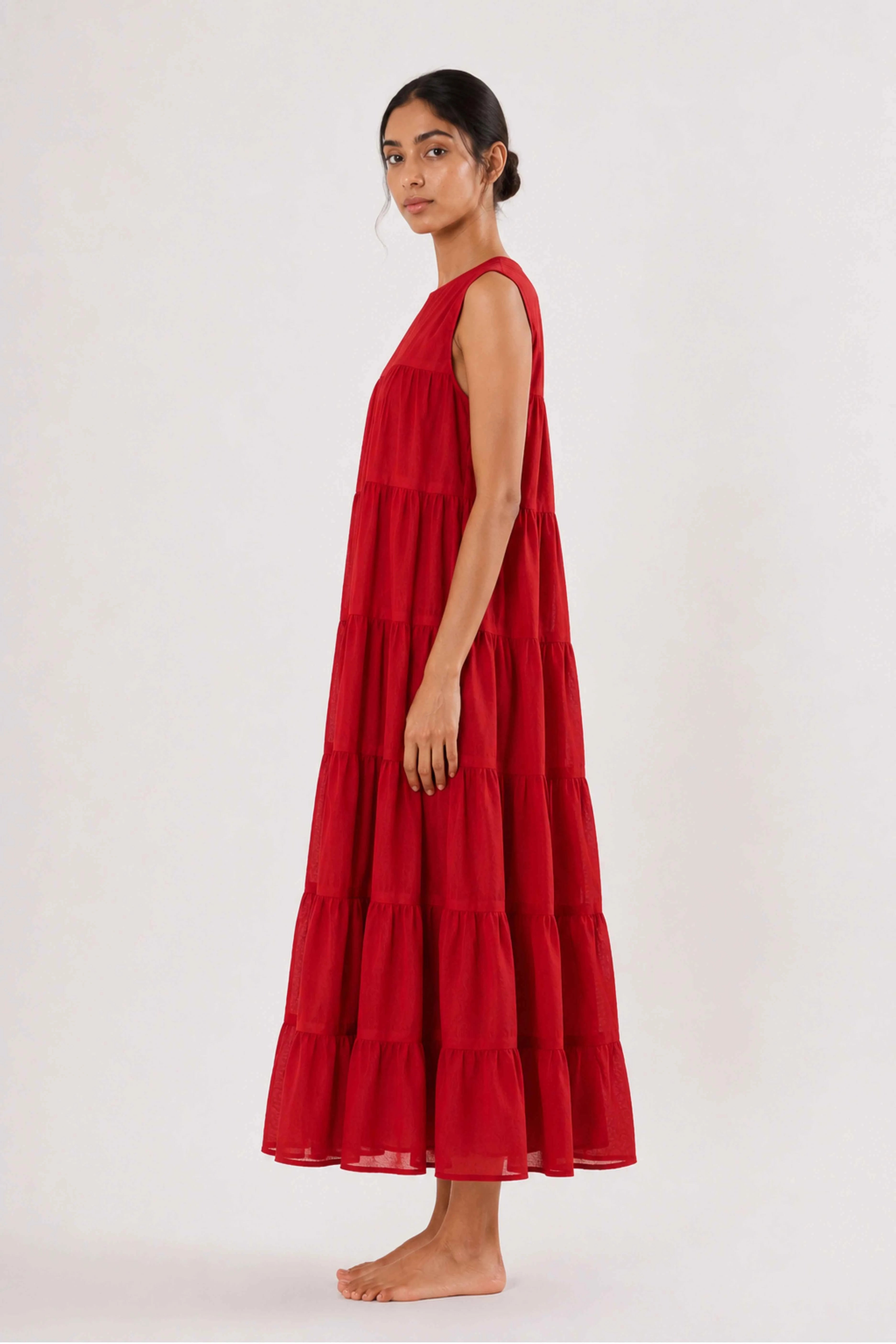 Tiered Cotton Dress