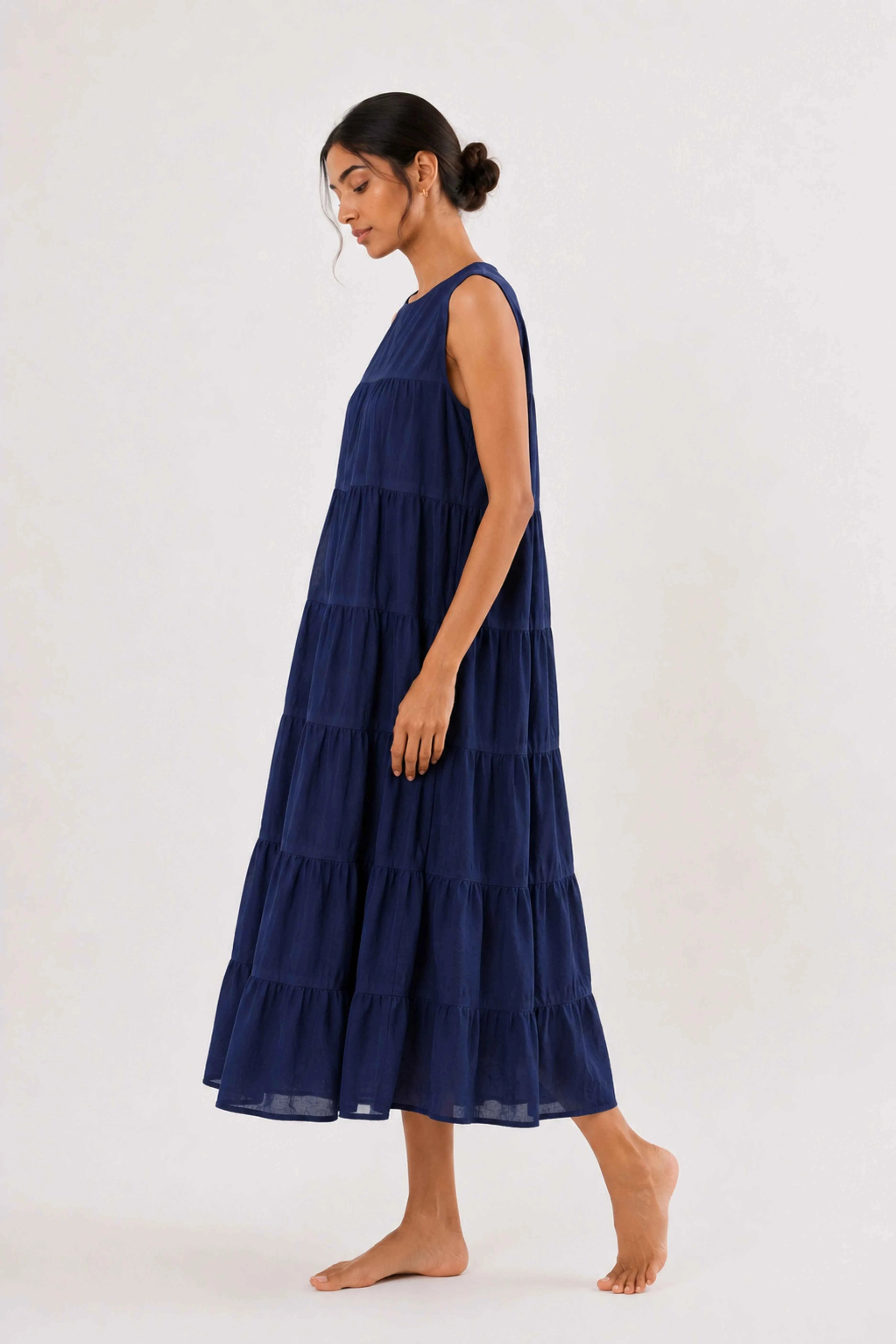 Tiered Cotton Dress