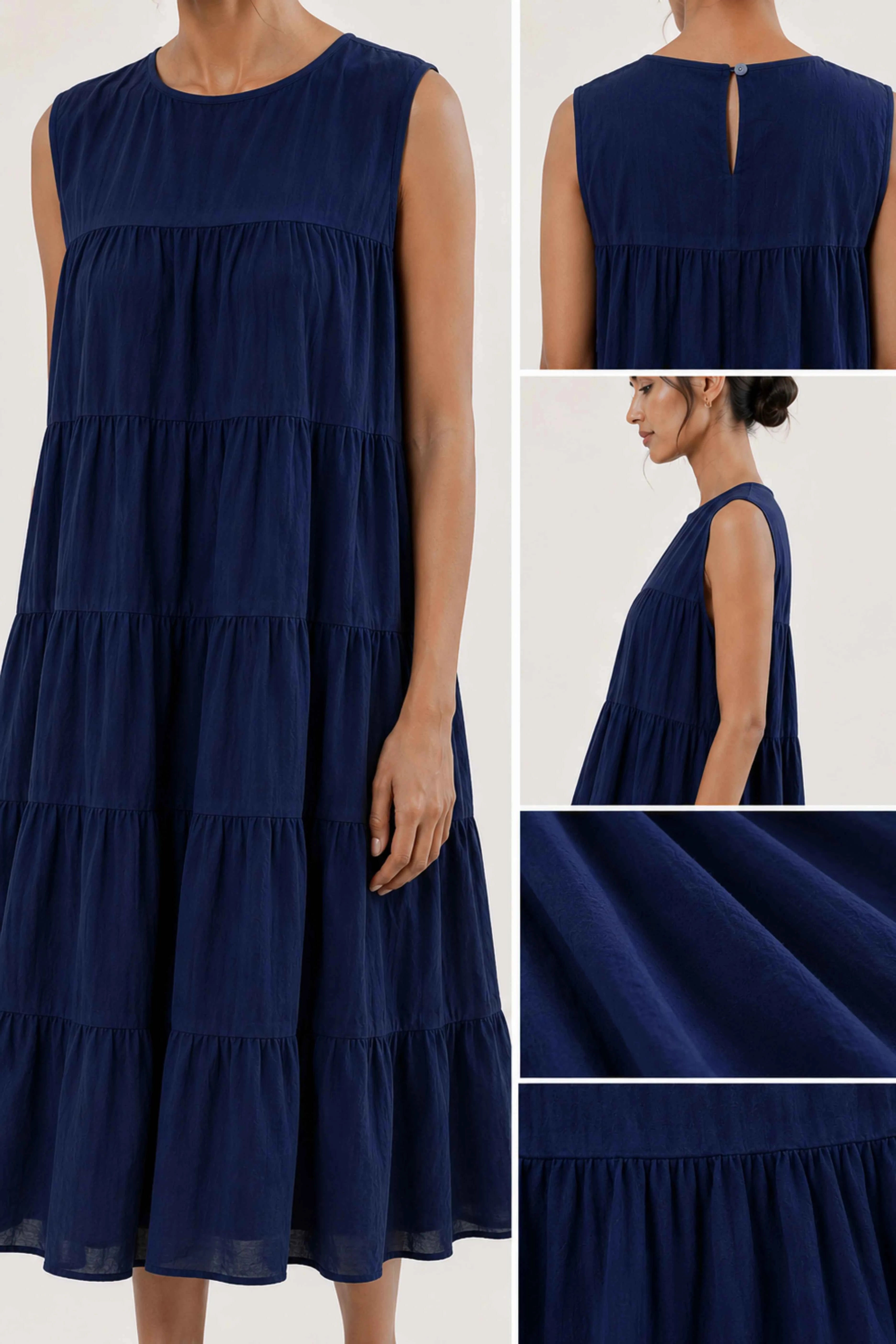 Tiered Cotton Dress