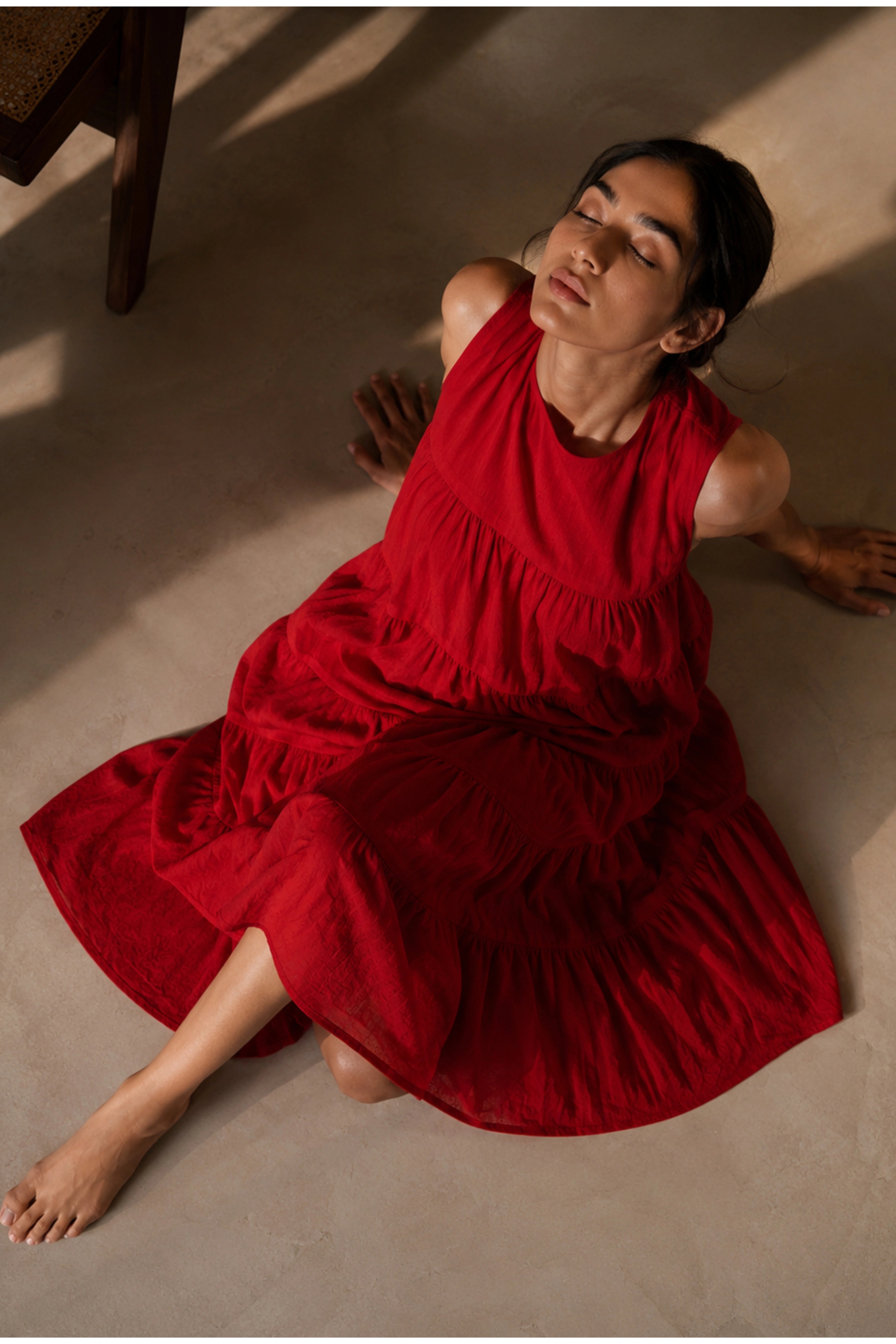 Tiered Cotton Dress